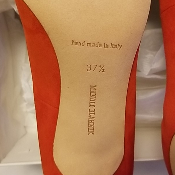 Monolo Blahnik Suede BB Heels - Picture 5 of 6